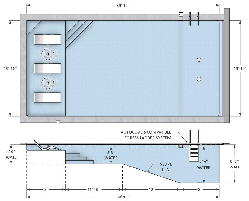 All3 Pools ICF Pool Layout